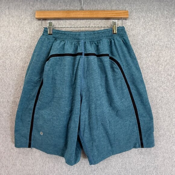 Lululemon Athletica Mens Size Medium Blue Gray Shorts Athletic Built In Liner - Picture 5 of 14